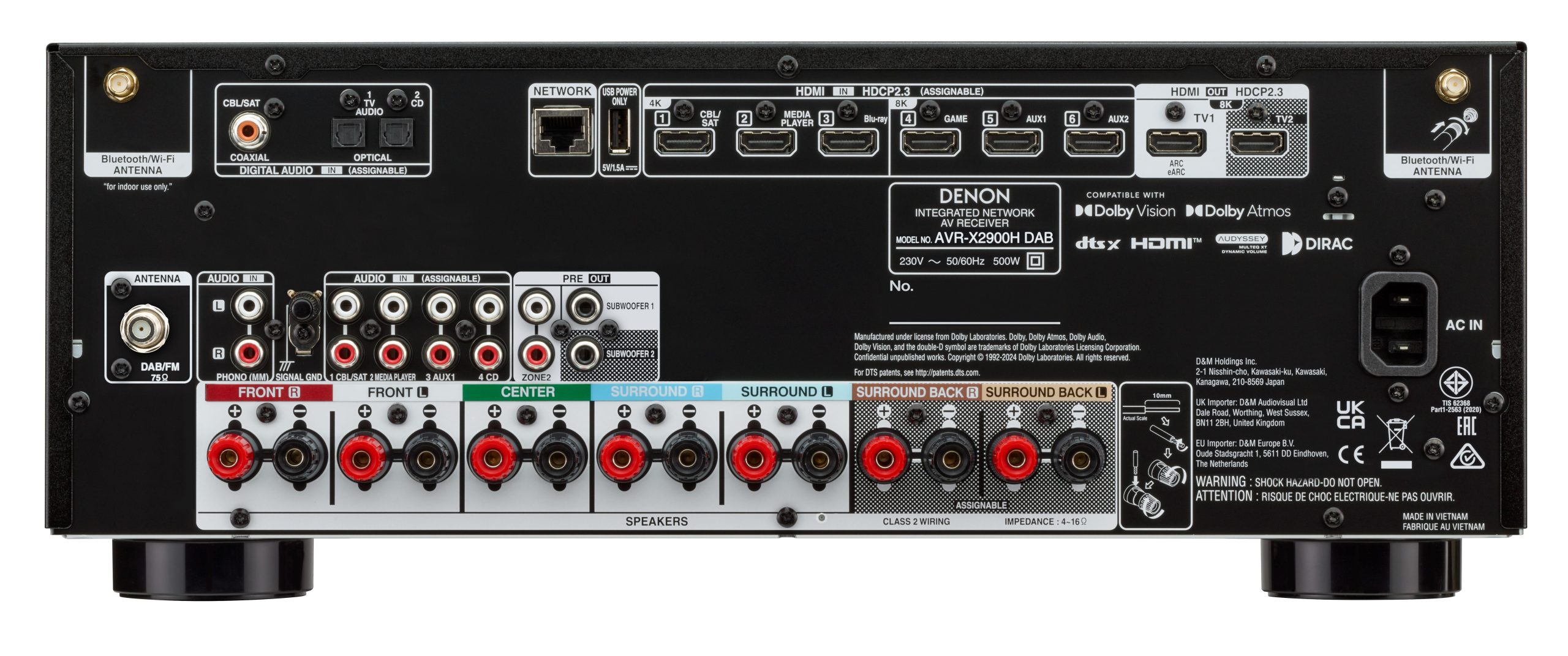 Ampli Denon AVR-X2900HDAB – Image 4
