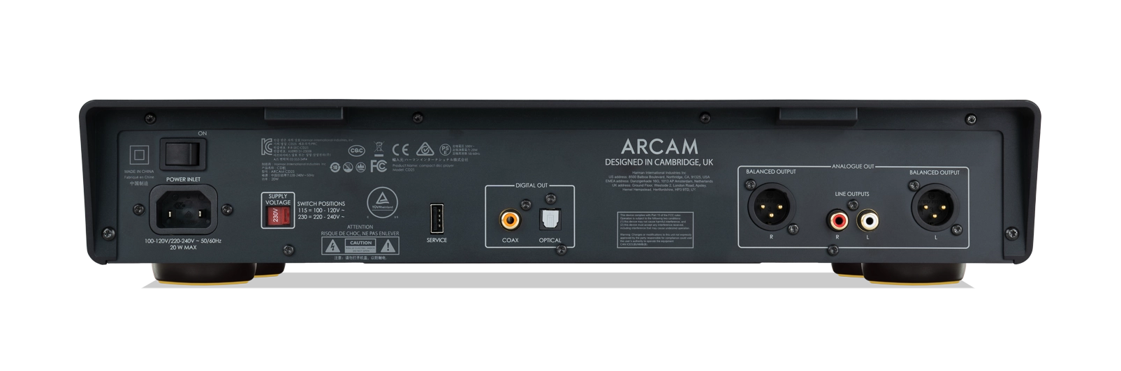 lecteur cd Arcam CD25 arrière
